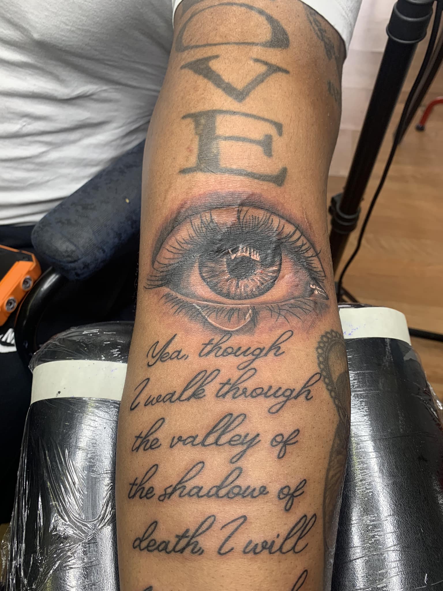 Custom tattoo by M. Jones