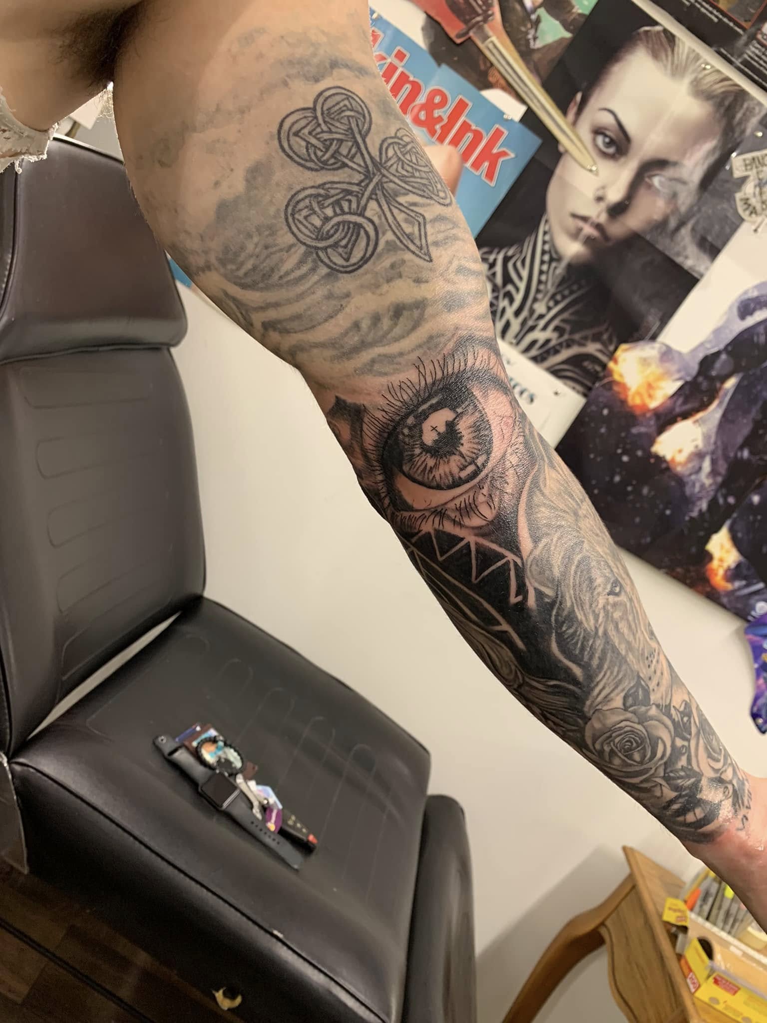 Custom tattoo by M. Jones